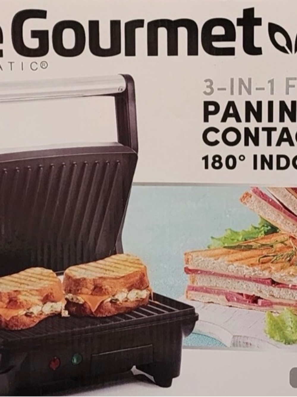 De'Longhi La Gourmet 3-in-1 Panini Grill - Black
